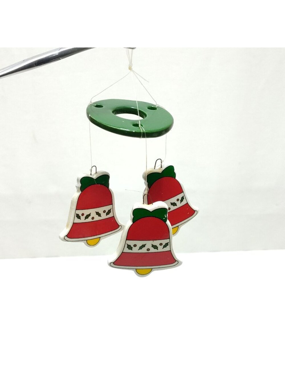 Russ Berrie Holiday Windchimes Bell Style 1905 Ceramic Ornament 1980s Vintage